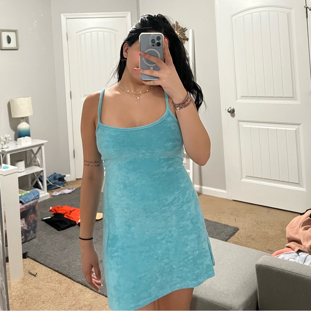 Blue soft dress